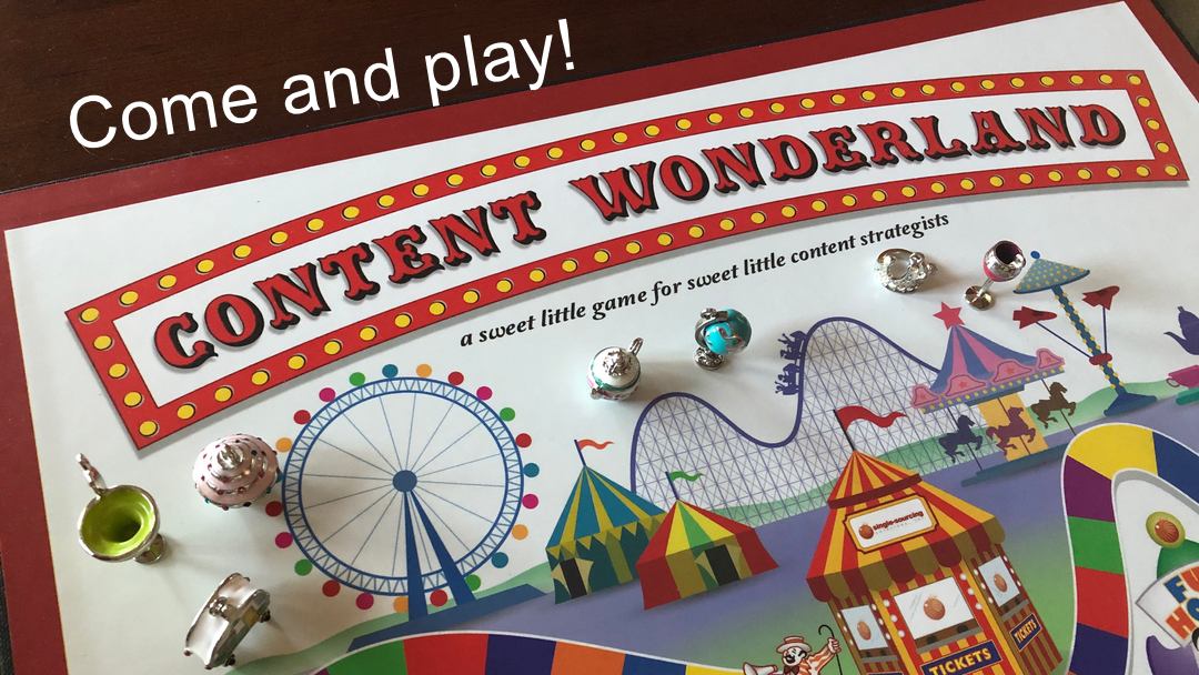 Content Wonderland board game close up image